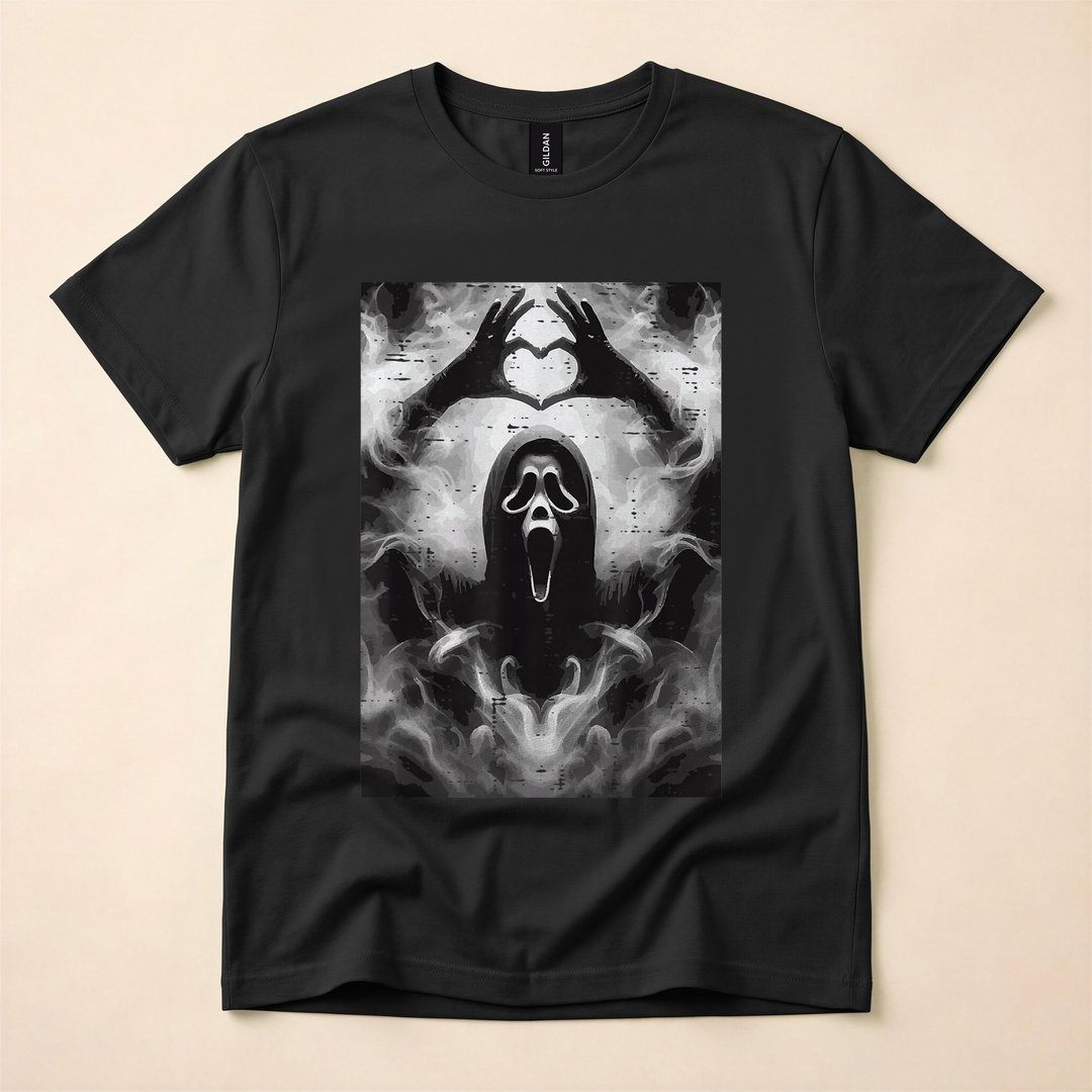 Ghost Hand Heart Spooky Halloween Costume T-Shirt