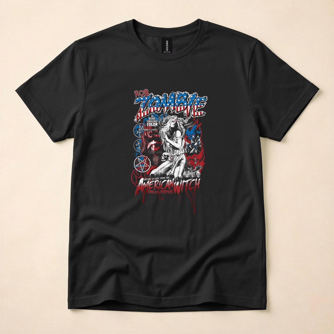 Rob Zombie American Witch Horror Rock T-Shirt
