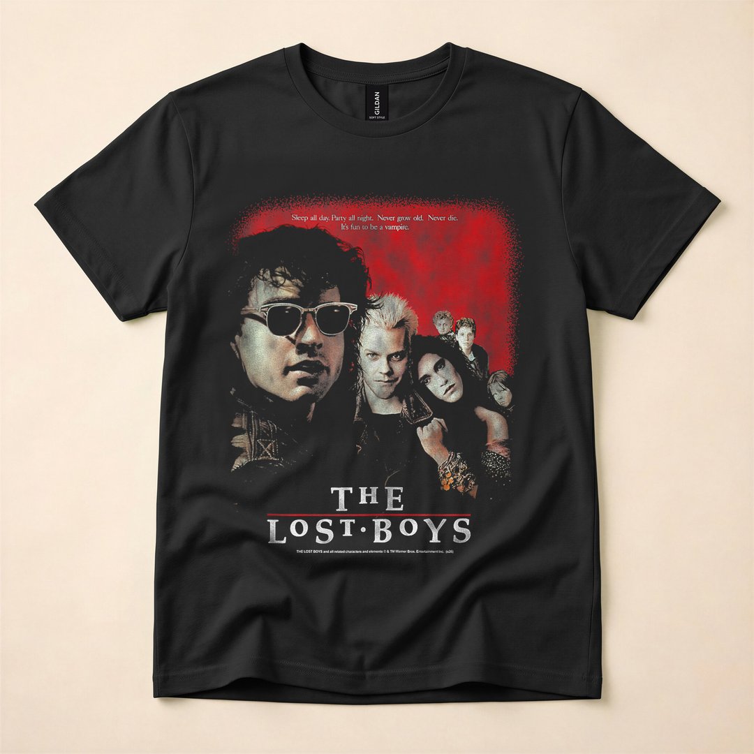 The Lost Boys Distressed Vampire Horror Movie T-Shirt