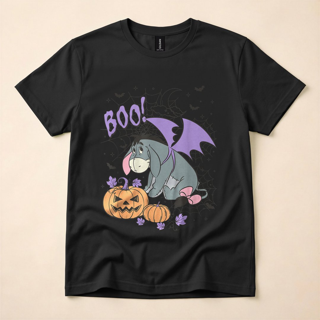 Winnie the Pooh Eeyore Boo Bat Costume Halloween T-Shirt - photo 3