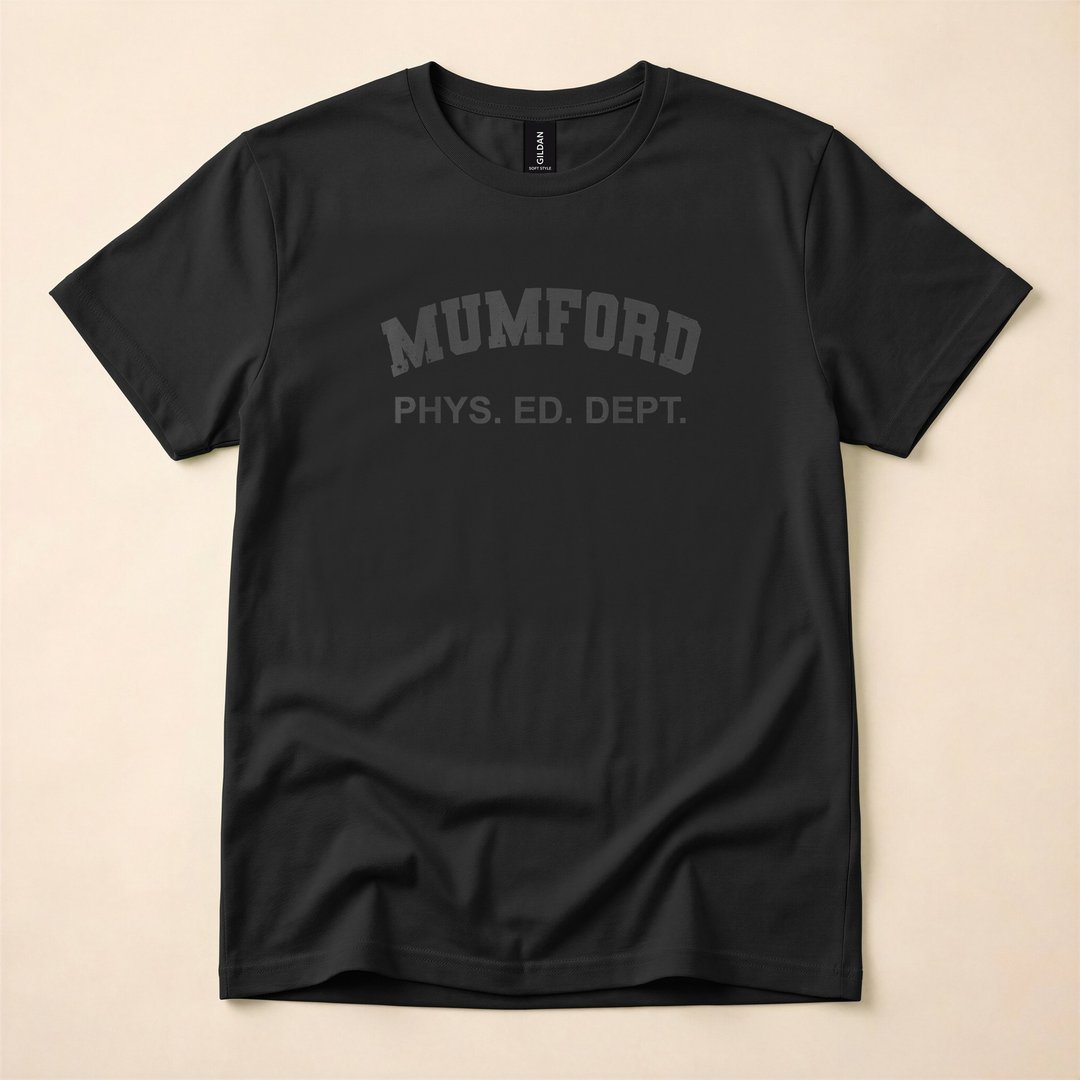 Mumford Phys Ed Dept Lazy Halloween Costume T-Shirt - photo 3