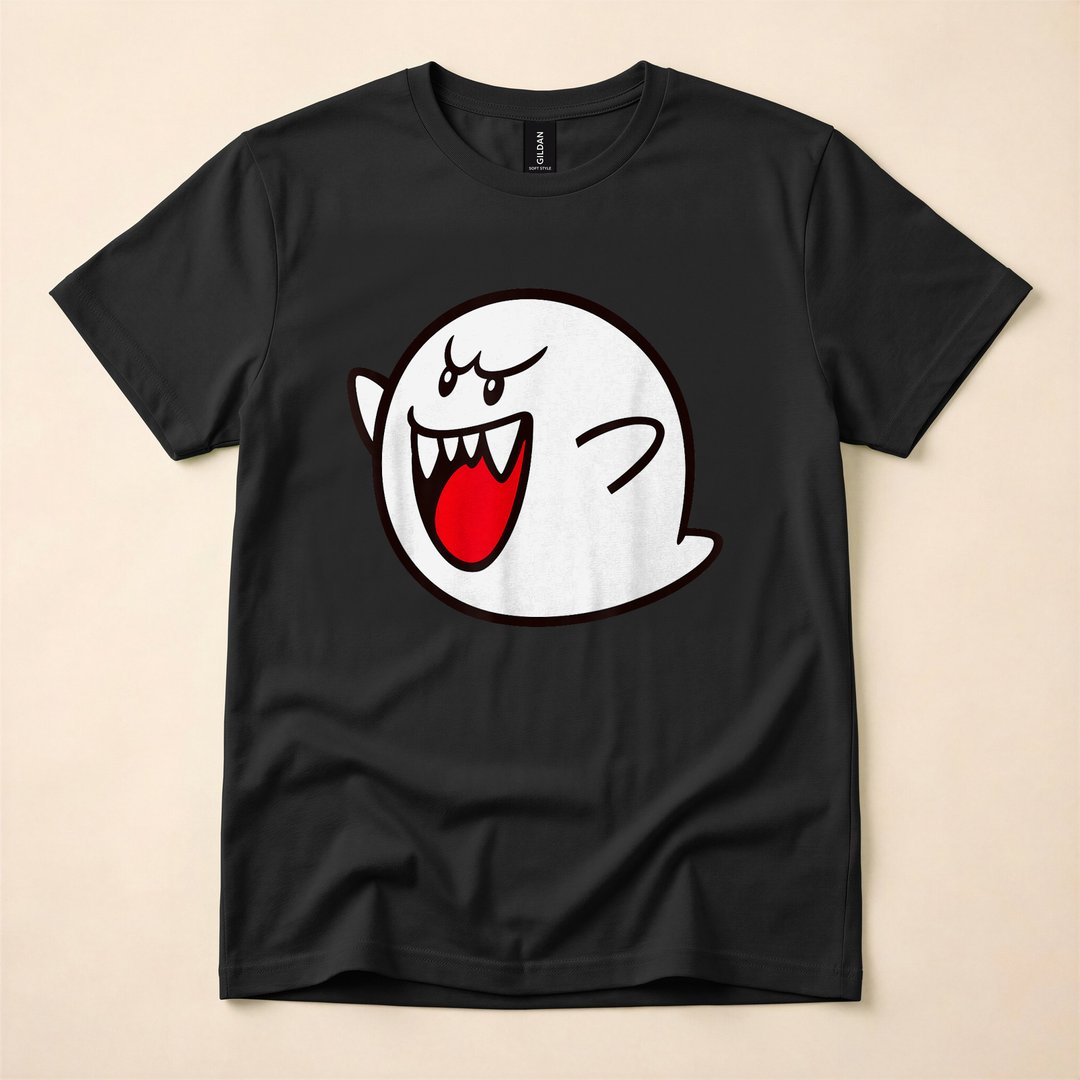 Super Mario Boo Spooky Ghost Halloween T-Shirt