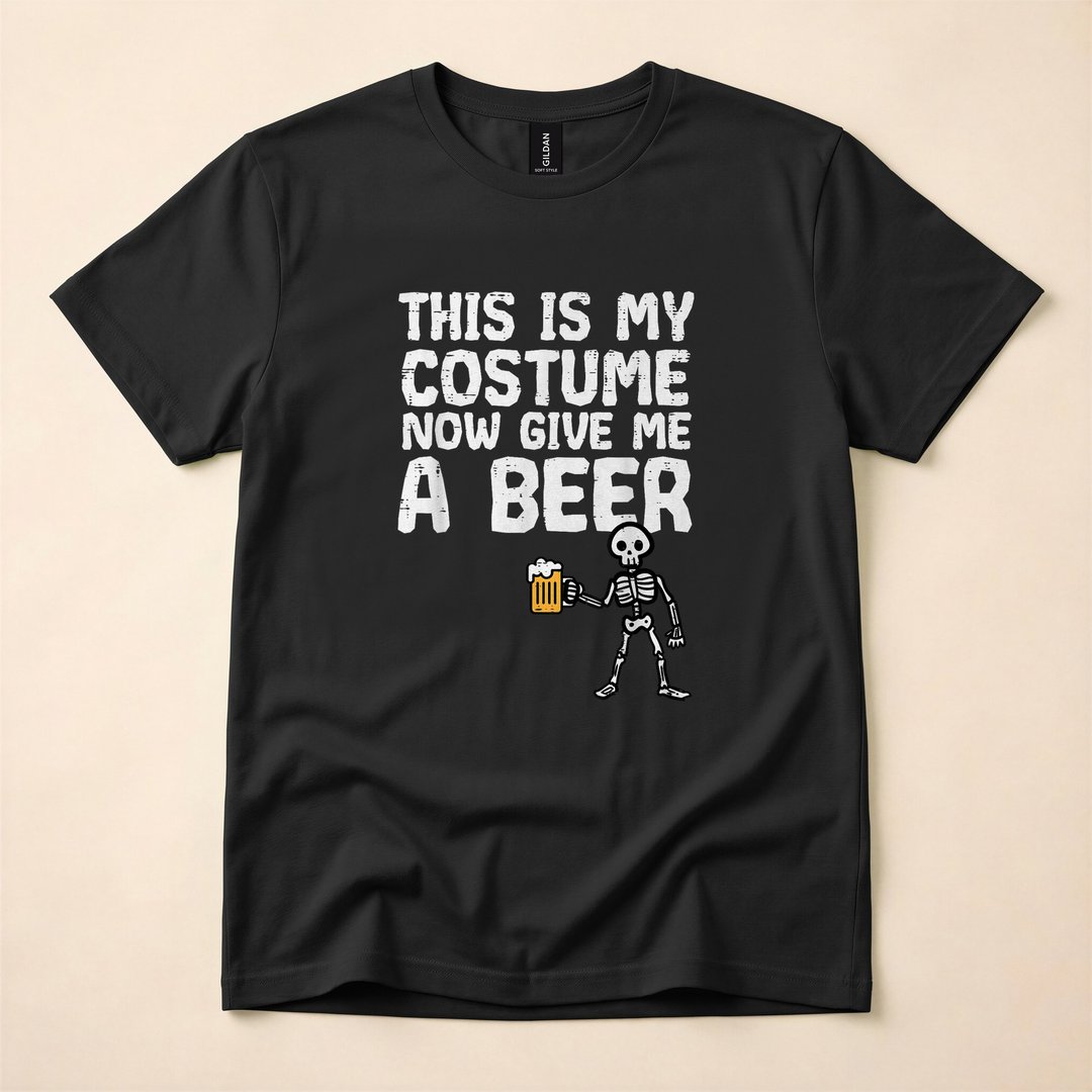This Is My Costume Funny Skeleton Dad Halloween T-Shirt