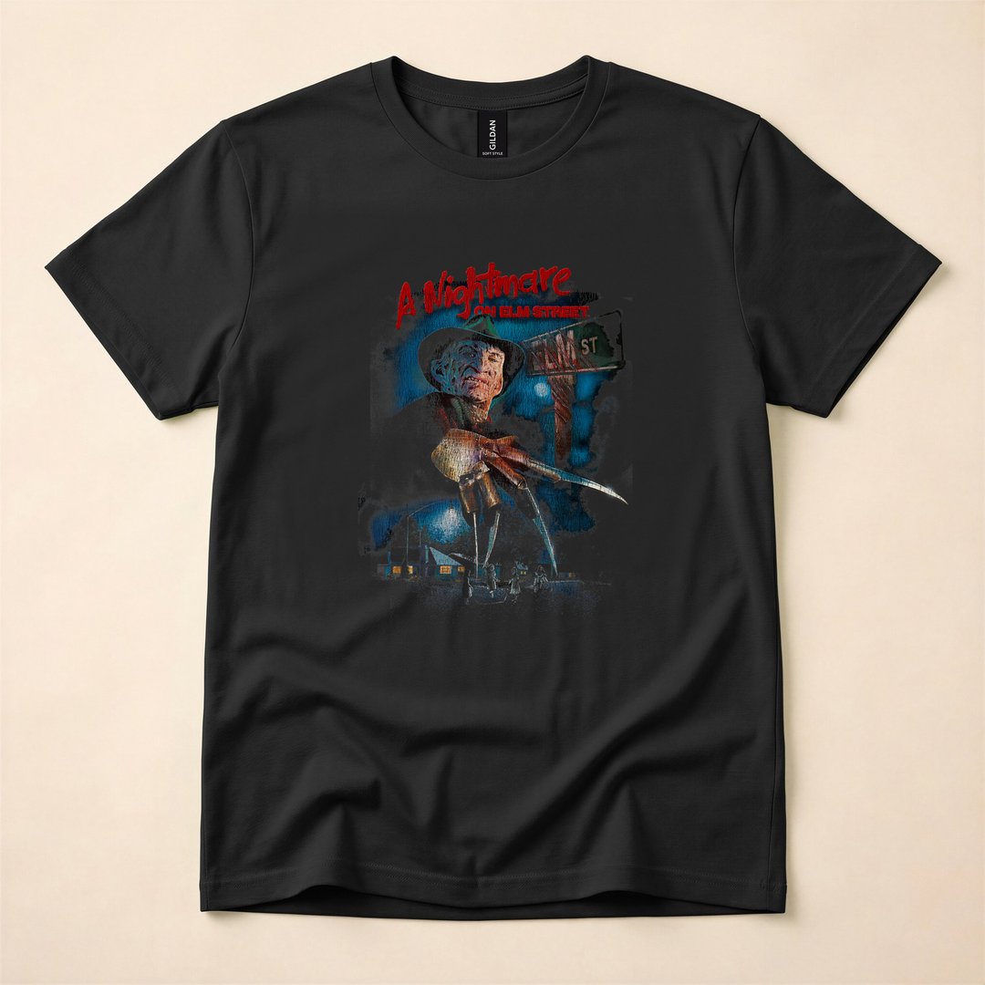 A Nightmare on Elm Street Freddy Krueger Poster Fade T-Shirt