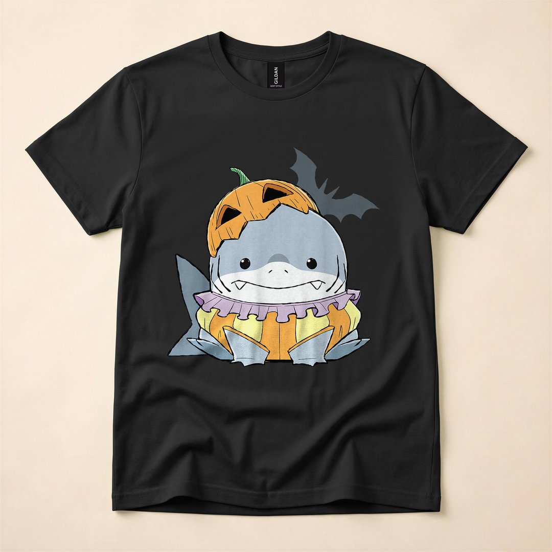 Jeff the Land Shark Pumpkin Costume Halloween T-Shirt