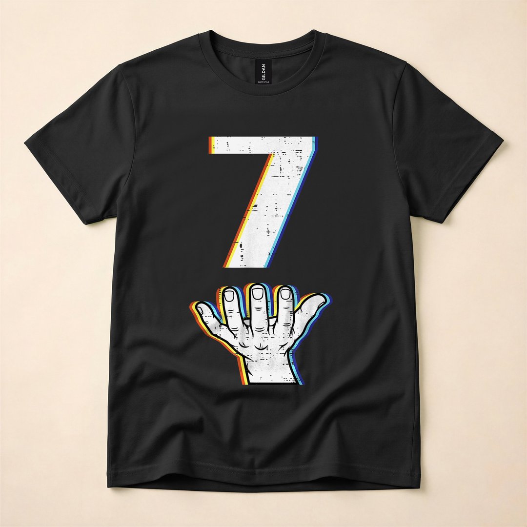 Number 7 Matching 6-7 Meme Halloween Costume T-Shirt