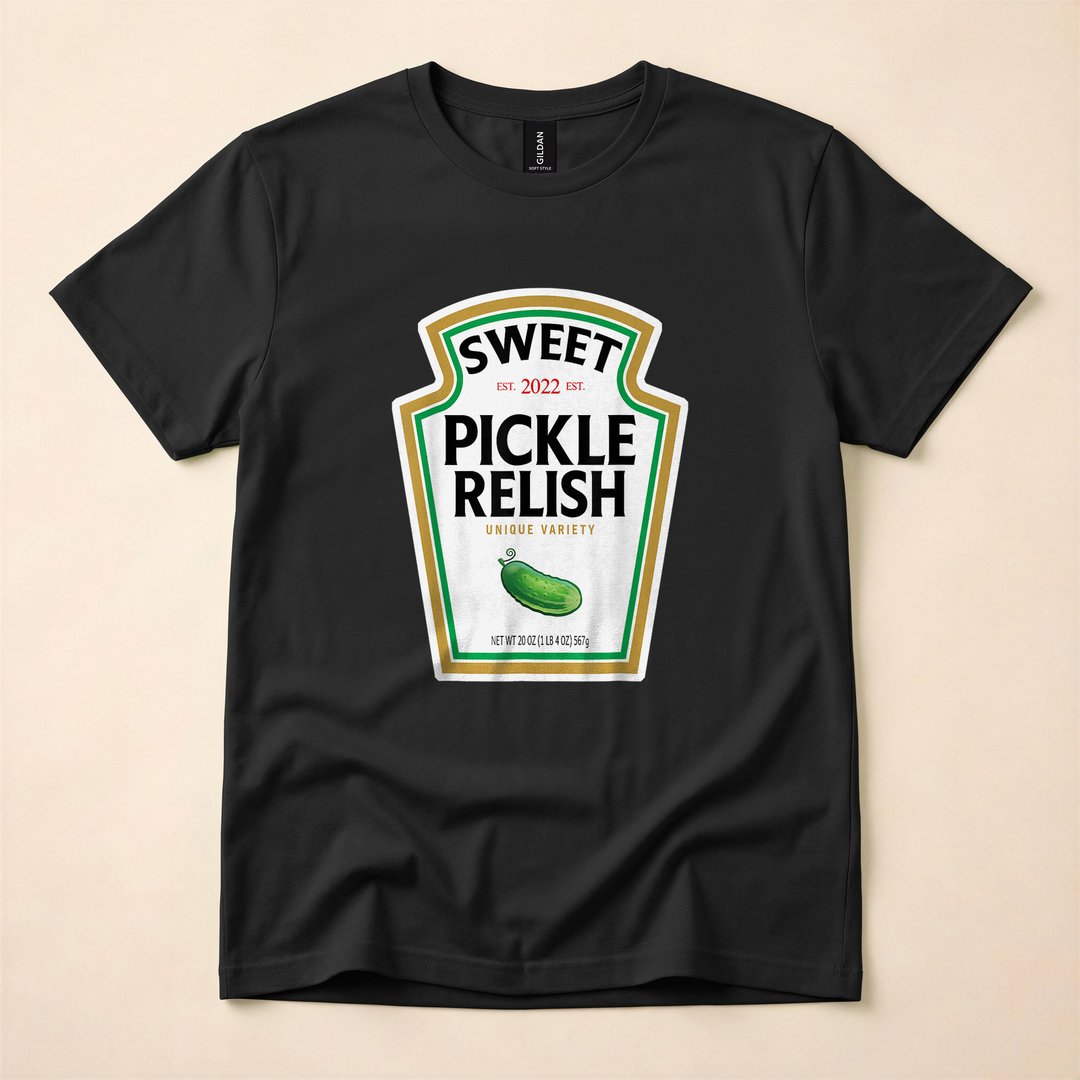 Sweet Green Pickle Relish Funny Halloween Costume T-Shirt - photo 3