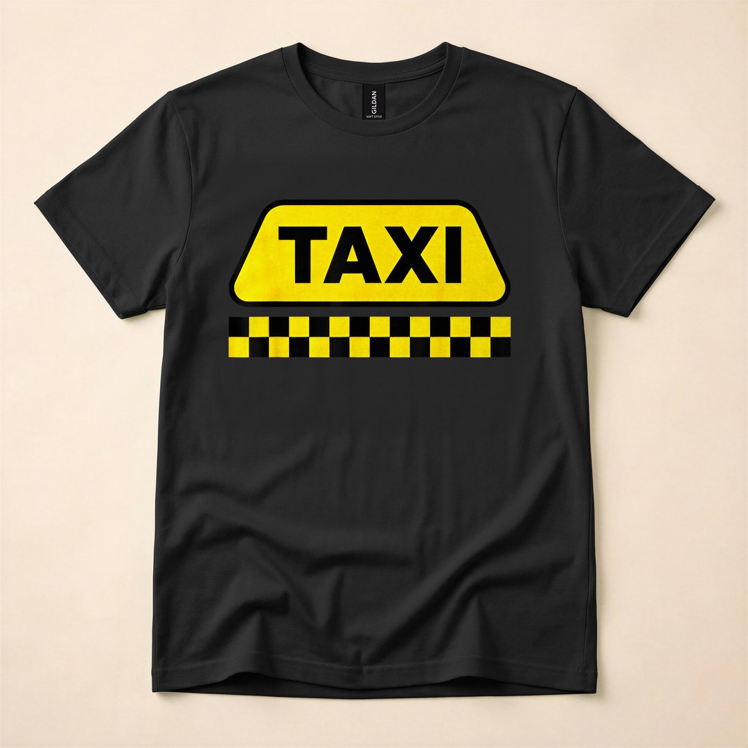 NYC Yellow Cab Taxi Driver Funny Halloween Costume T-Shirt