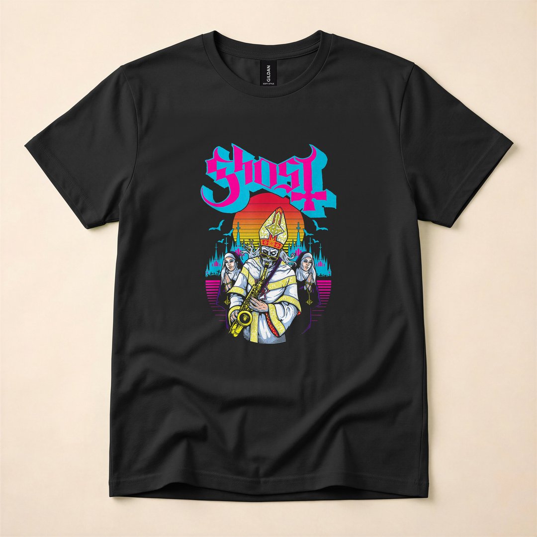 Ghost Miasma Vice Occult Horror Band T-Shirt