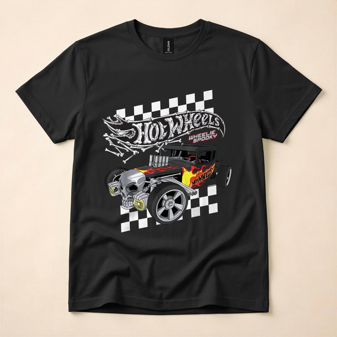 Hot Wheels Bone Shaker Wheelie Spooky T-Shirt