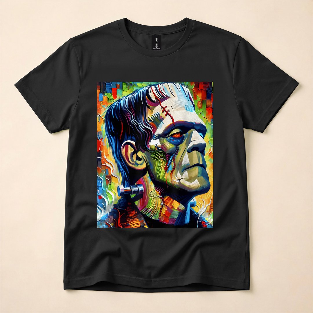 Frankenstein Monster and Bride Matching Couples Halloween T-Shirt