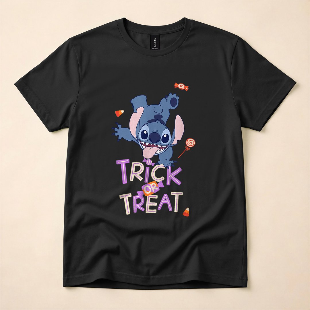Lilo and Stitch Halloween Trick or Treat T-Shirt
