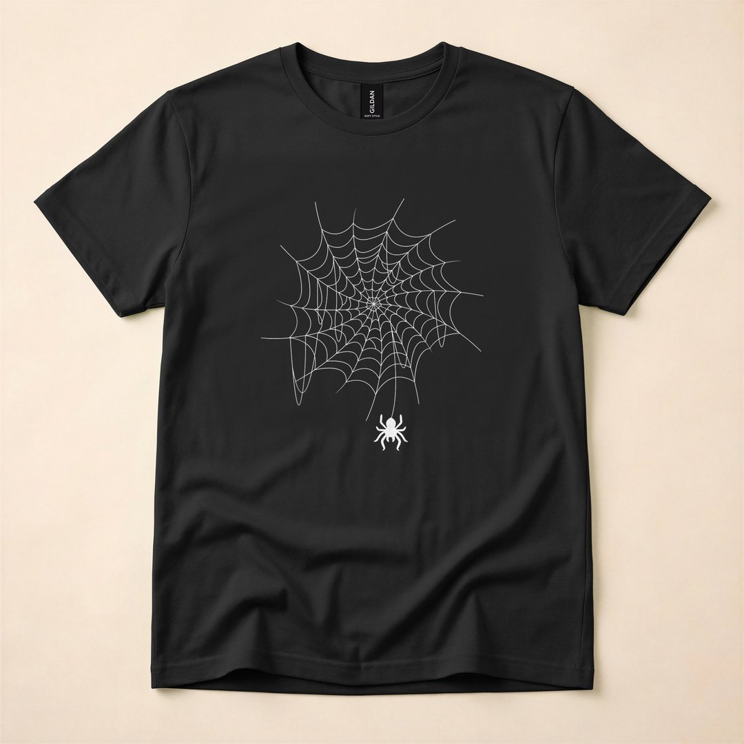 Spider Web Lazy DIY Halloween Costume Spooky T-Shirt