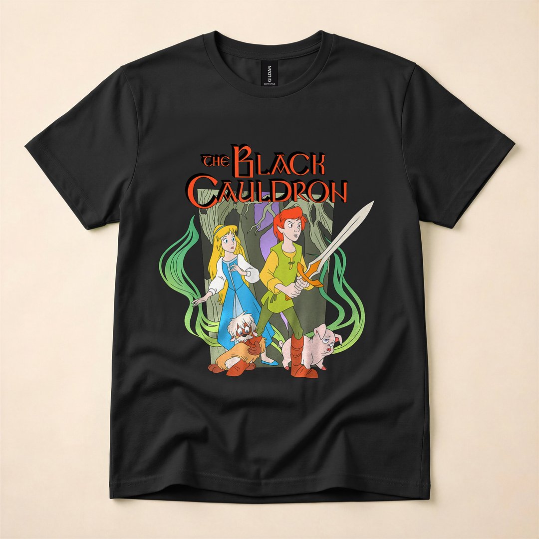 The Black Cauldron Taran and Eilonwy Dark Forest T-Shirt - photo 3