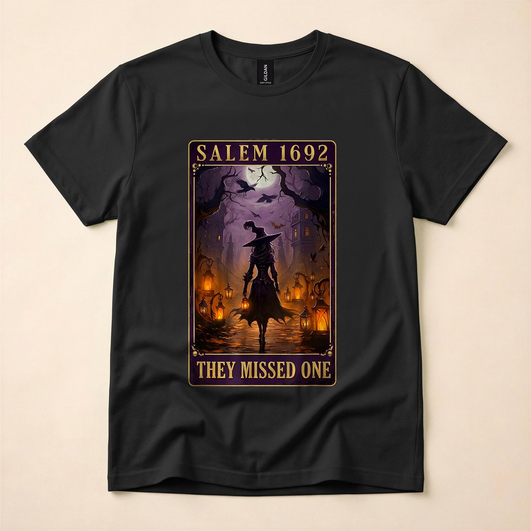 Salem 1692 They Missed One Funny Witch Halloween T-Shirt