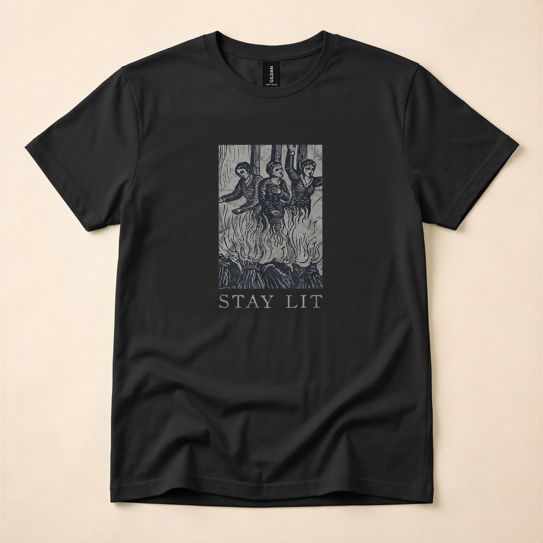 Occult Stay Lit Devil Witch Halloween T-Shirt - photo 1