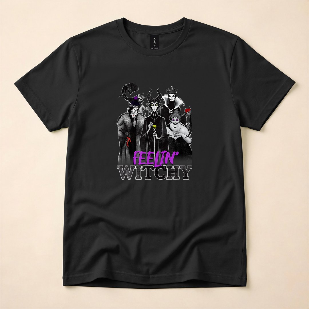 Disney Villains Feelin' Witchy Halloween Group T-Shirt