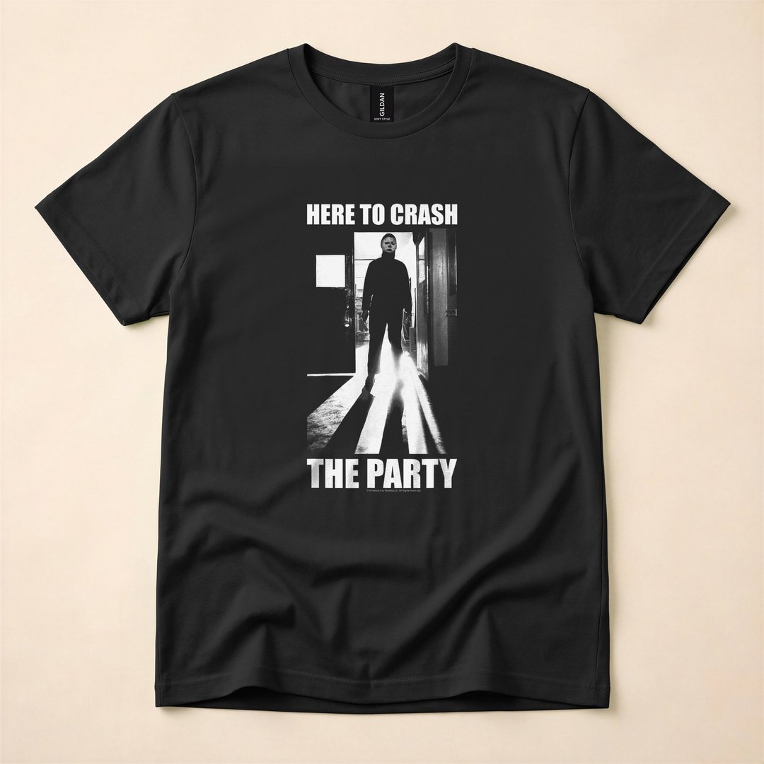 Michael Myers Here to Crash the Party Halloween T-Shirt