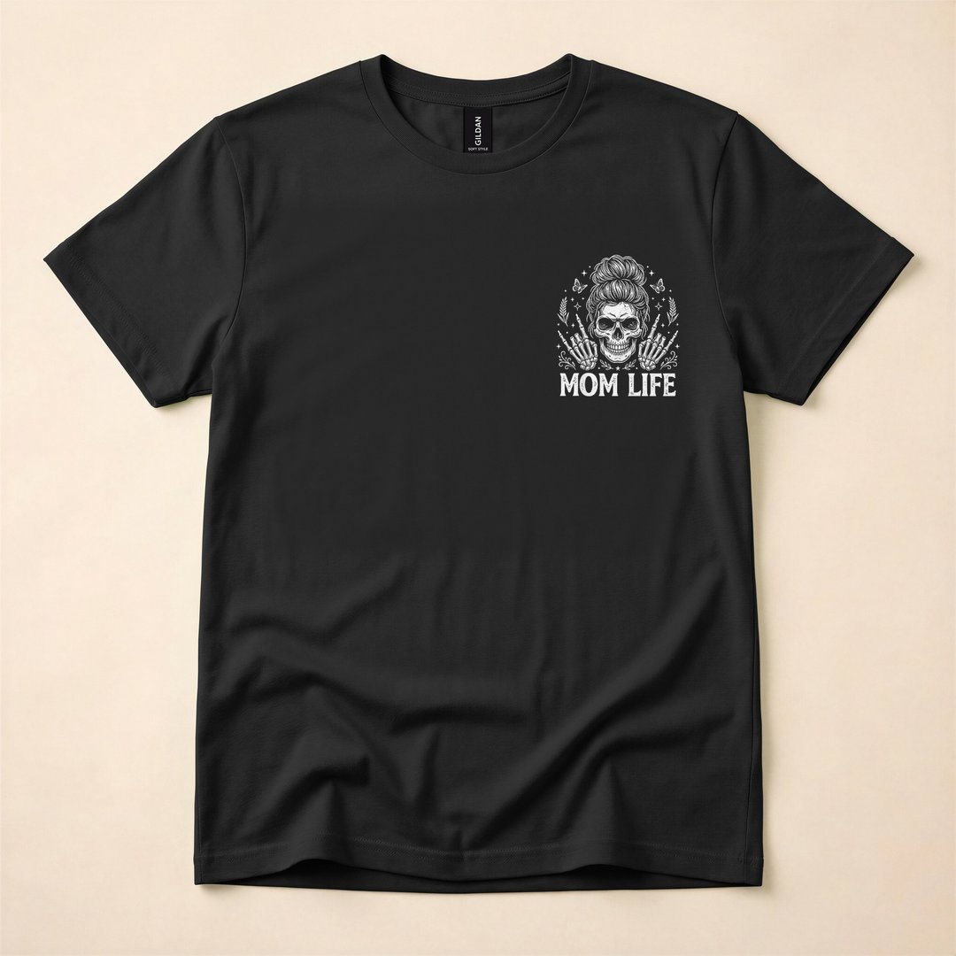 Feral and Unhinged Moms Club Skeleton Coffee T-Shirt