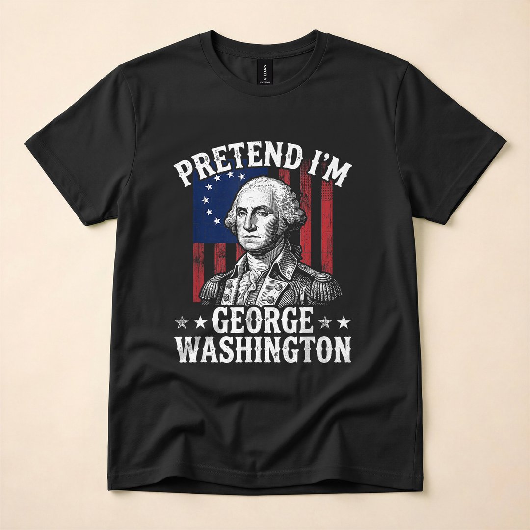 Pretend I'm George Washington Halloween Costume T-Shirt