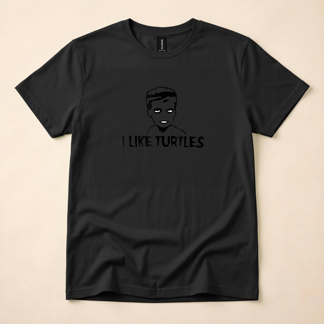 Johnathan the Zombie I Like Turtles Funny Halloween T-Shirt - photo 3