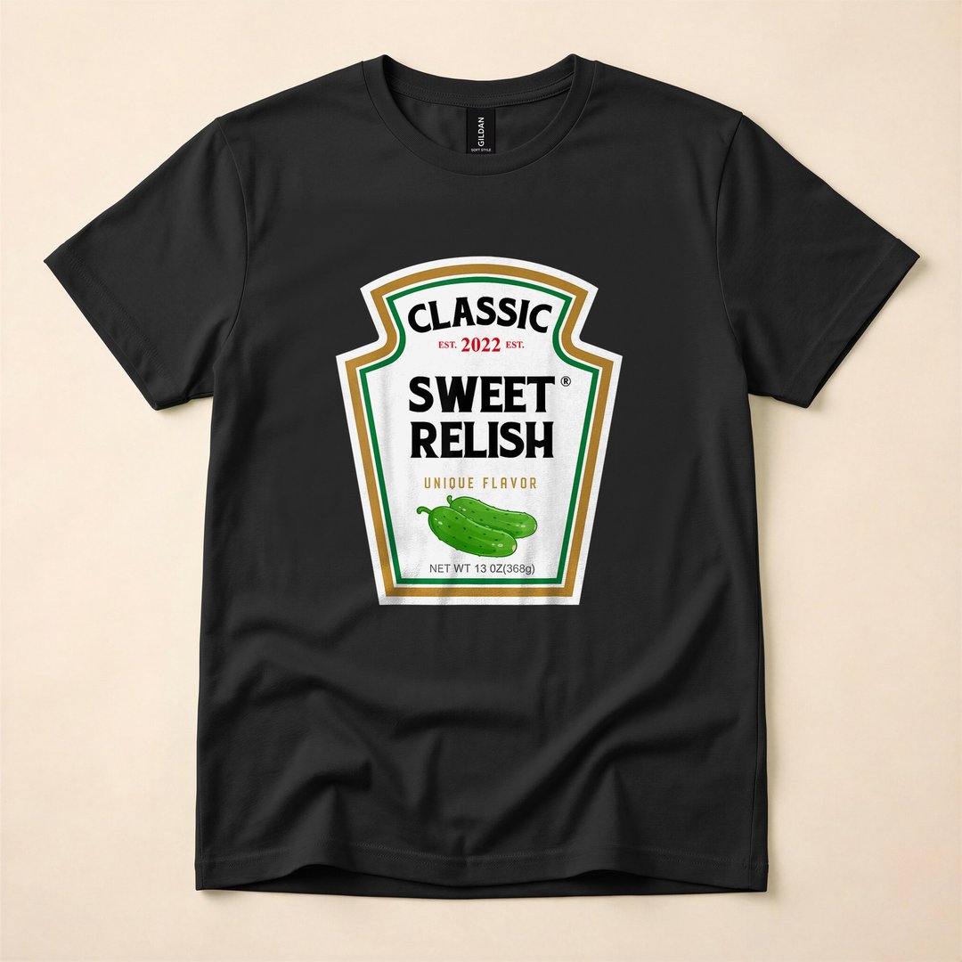 Sweet Relish Green Pickle DIY Halloween Costume T-Shirt - photo 3