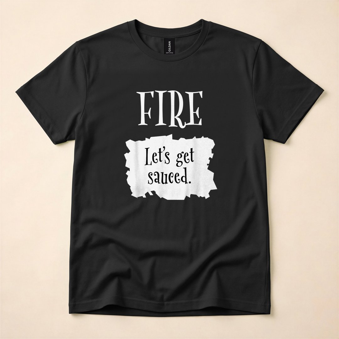 Fire Hot Sauce Packet Funny Halloween Costume T-Shirt - photo 3
