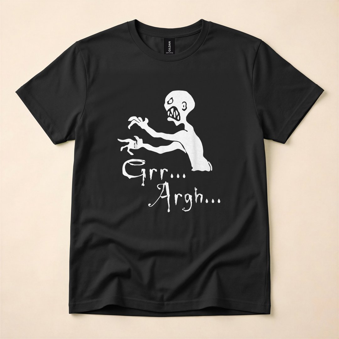 Zombie Grr Argh Funny Undead Groan Halloween T-Shirt