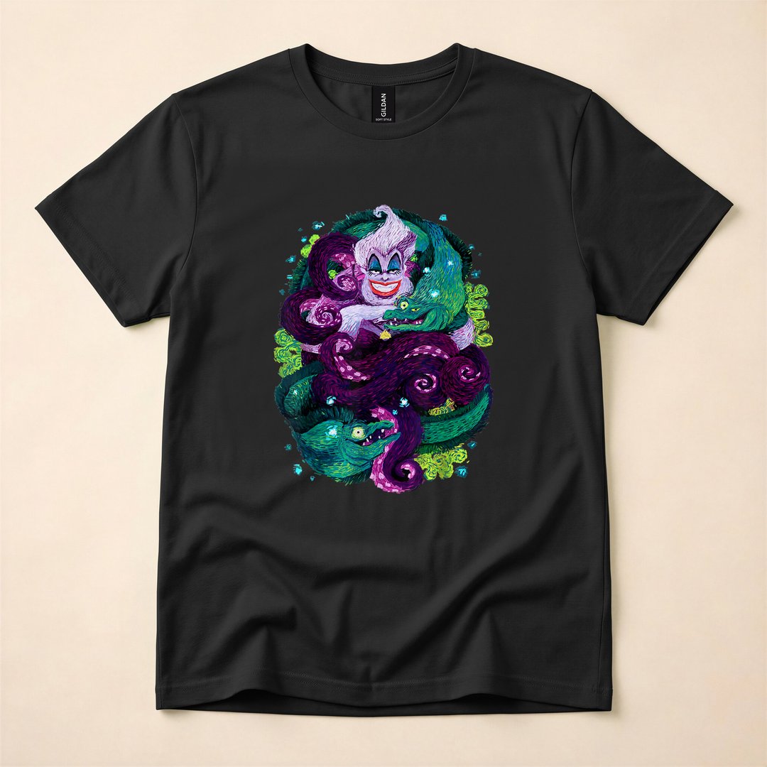 Ursula the Sea Witch Little Mermaid Painting T-Shirt