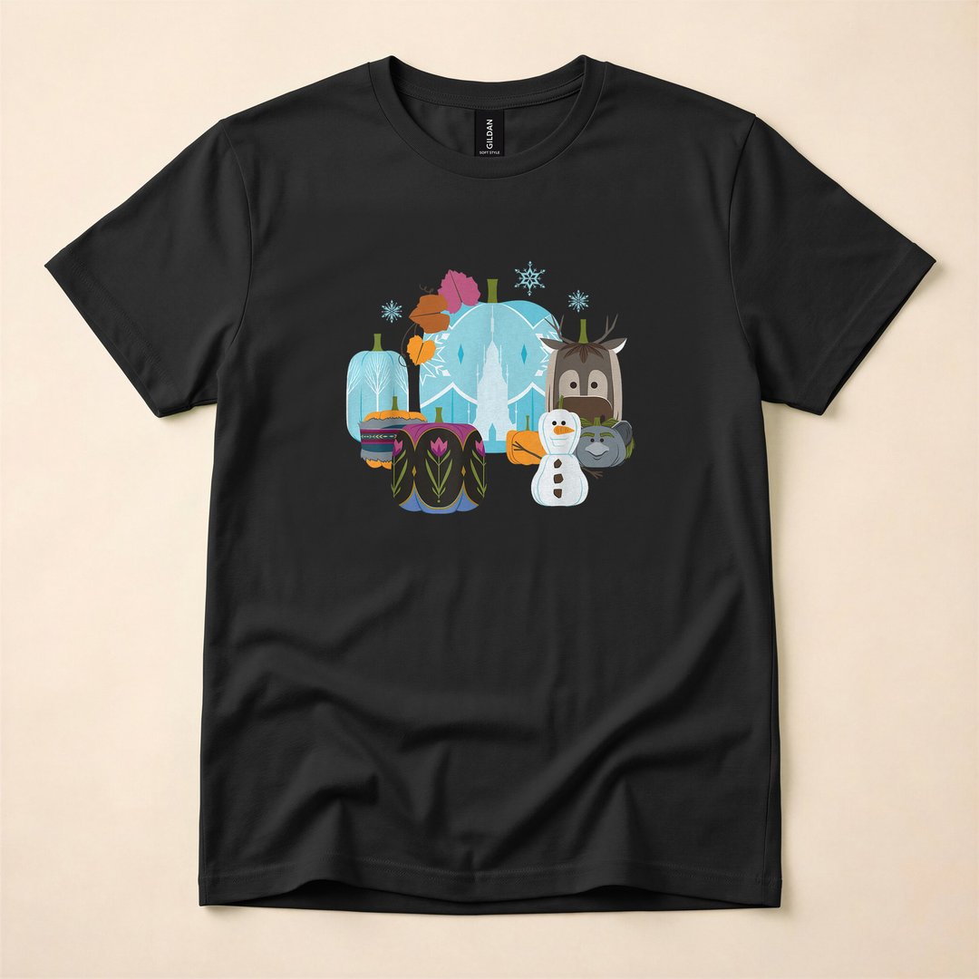 Disney Frozen Princesses Autumn Pumpkin Harvest T-Shirt