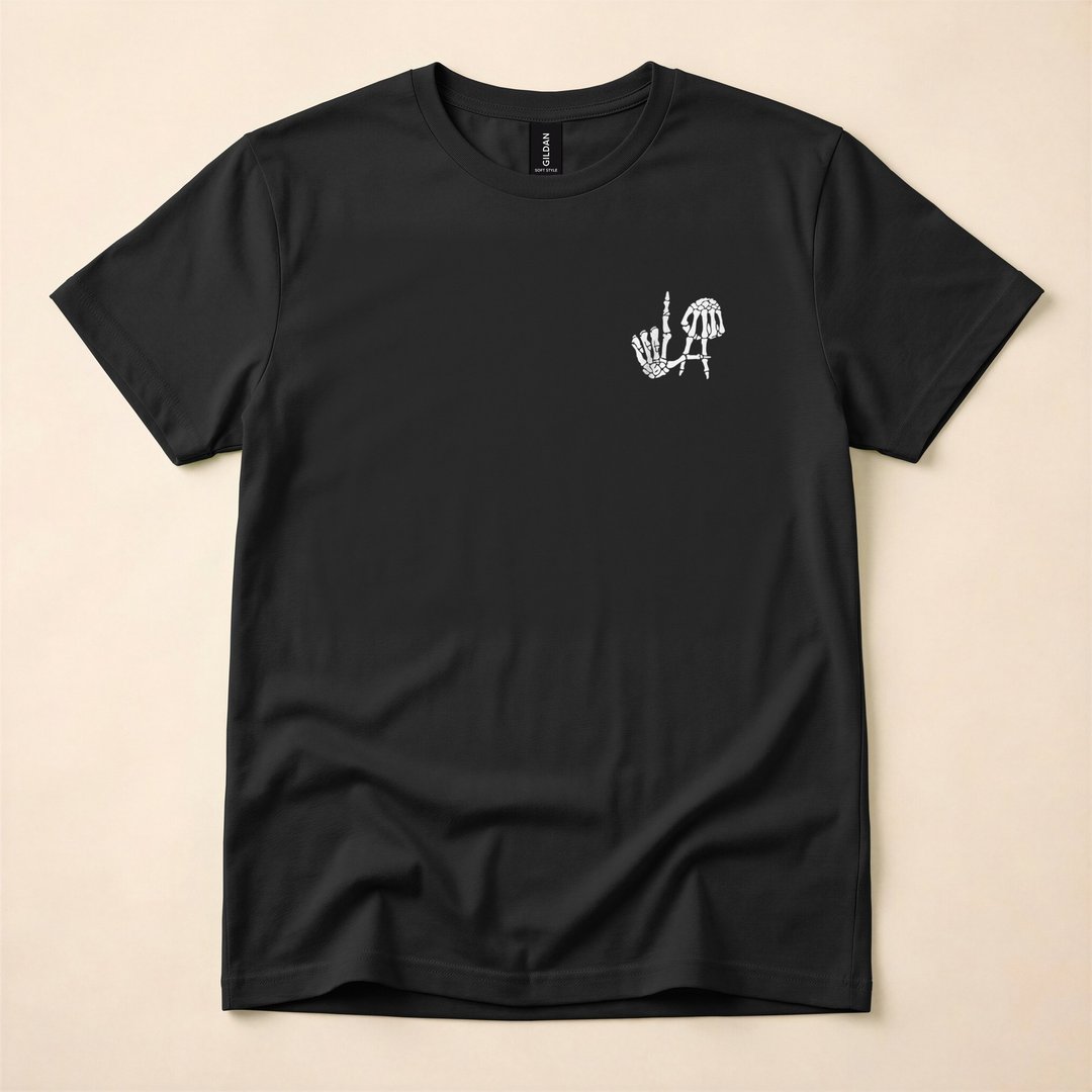 Los Angeles Skeleton LA Sign Graphic T-Shirt
