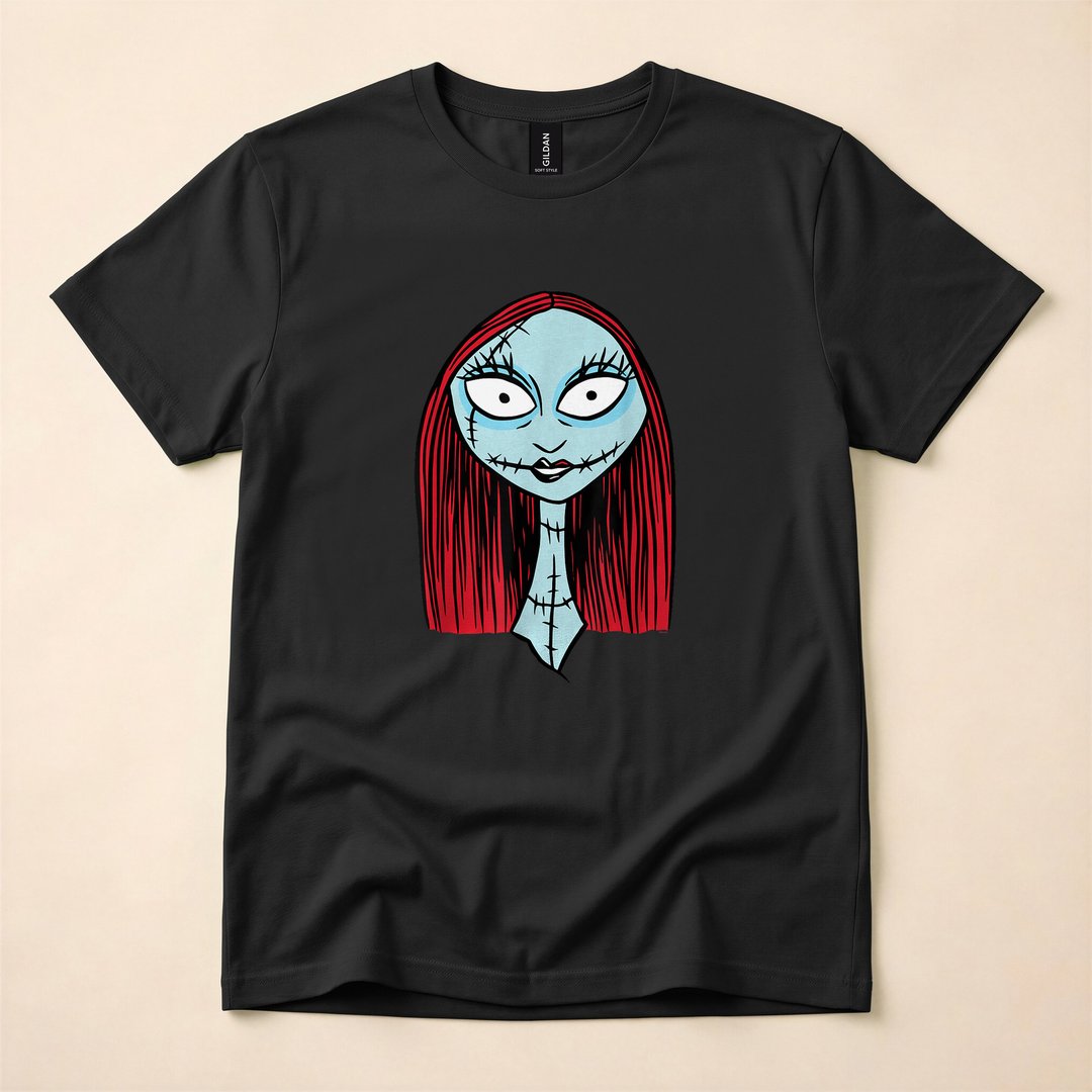 The Nightmare Before Christmas Sally Big Face Halloween T-Shirt