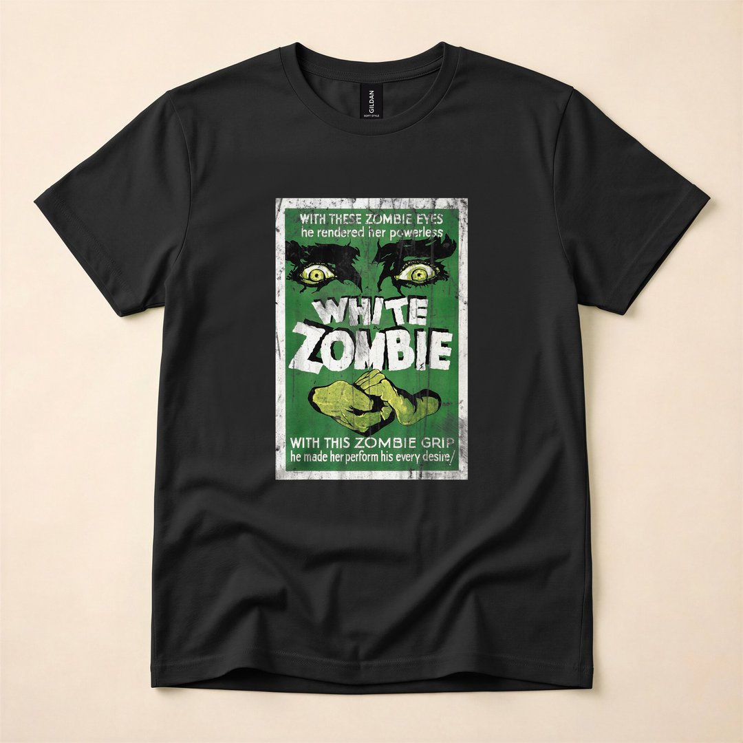 Vintage White Zombie 1932 Horror Movie Poster T-Shirt