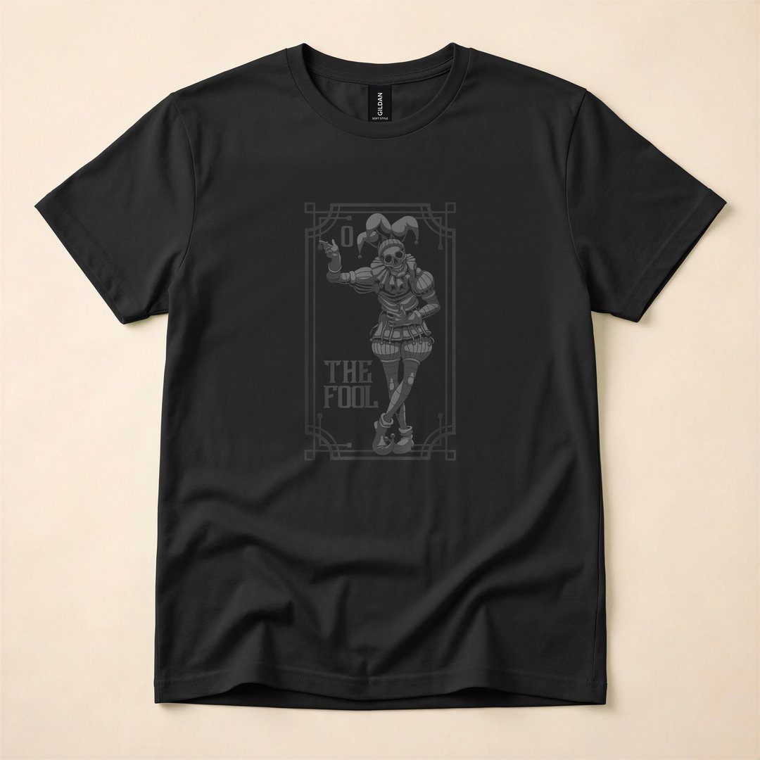 The Fool Tarot Card Occult Horror Halloween T-Shirt