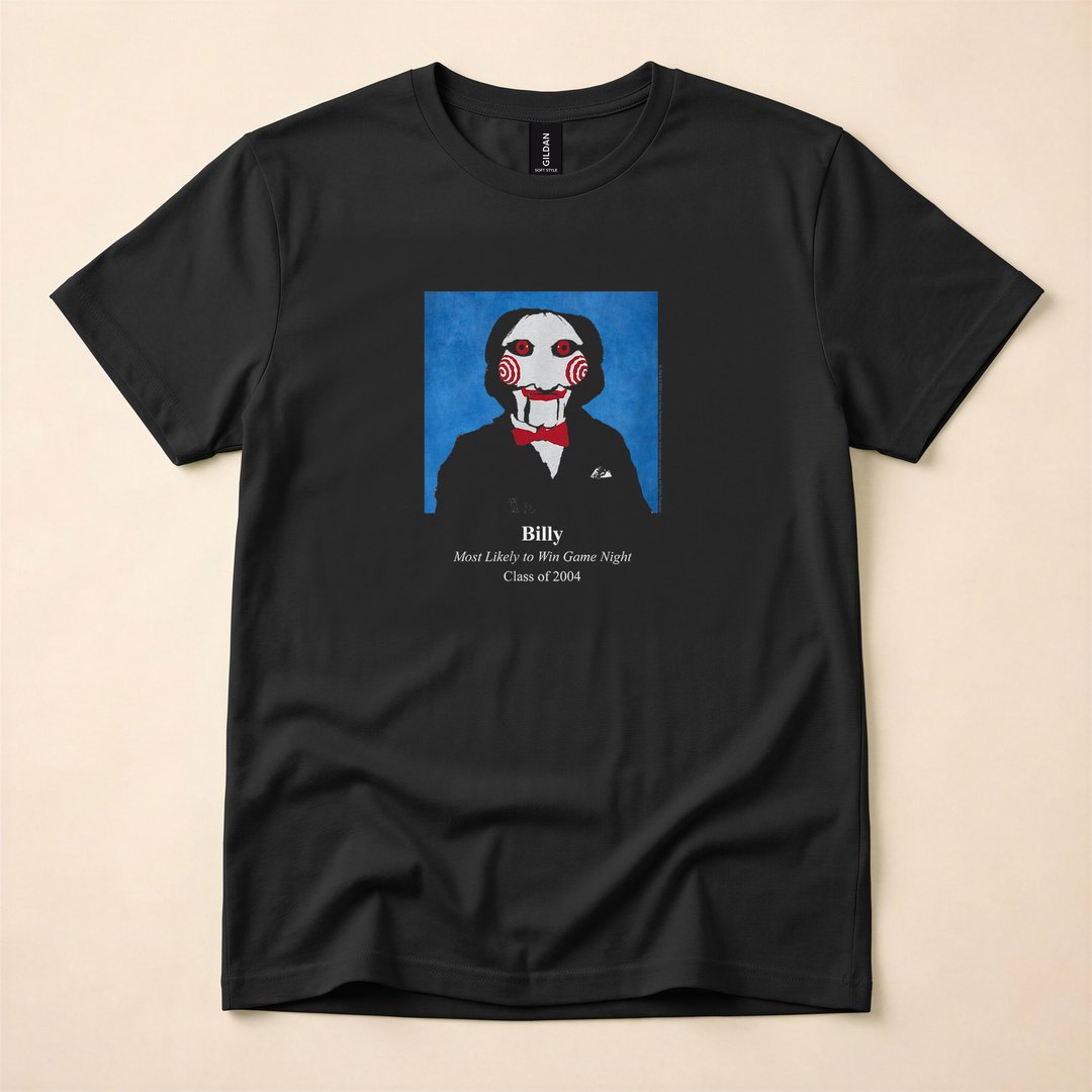 Saw Billy Most Likely To Win Game Night Horror T-Shirt