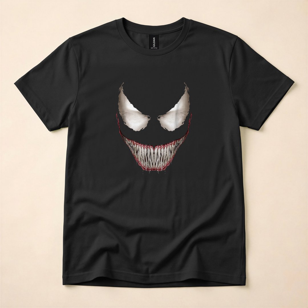 Venom Big Face Grin Halloween Costume T-Shirt