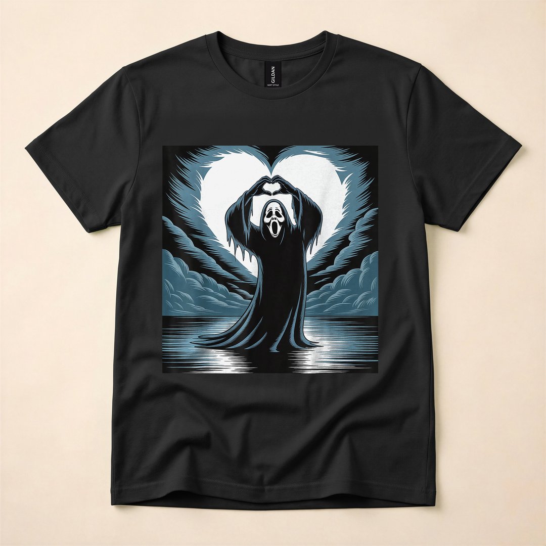 Spooky Season Ghost Scary Face Horror T-Shirt