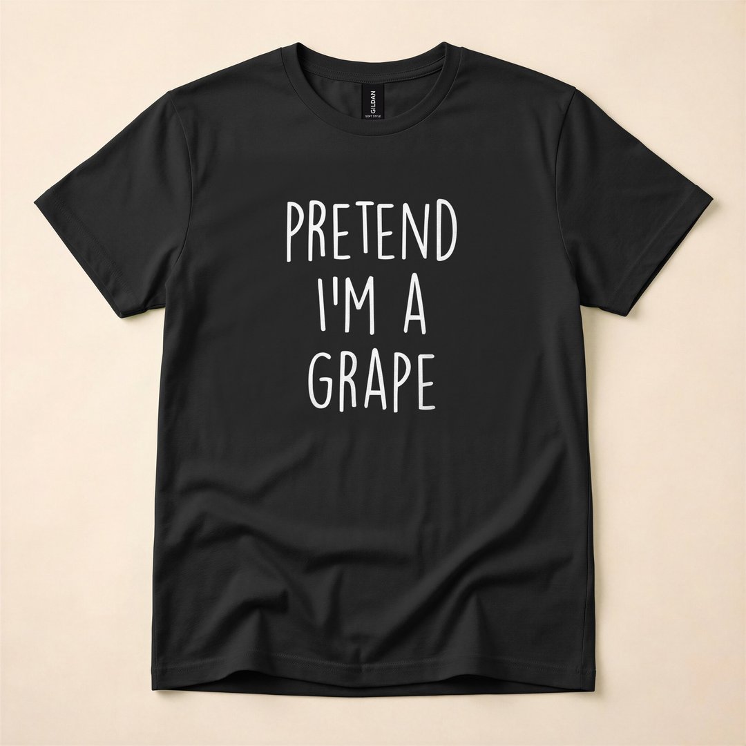 Purple Grape Lazy Funny Halloween Costume T-Shirt