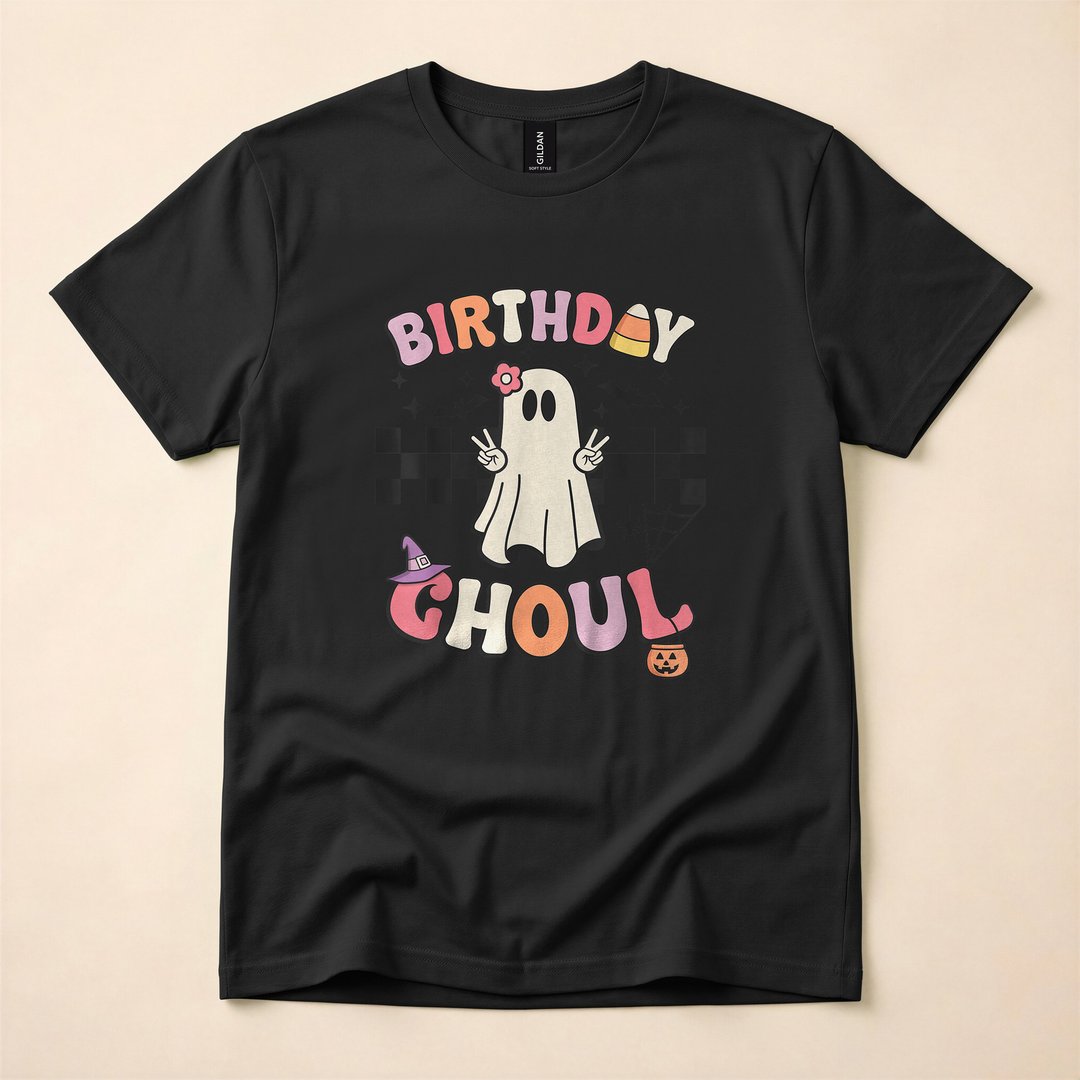 Halloween Birthday Ghoul Spooky BDay Party T-Shirt - photo 3