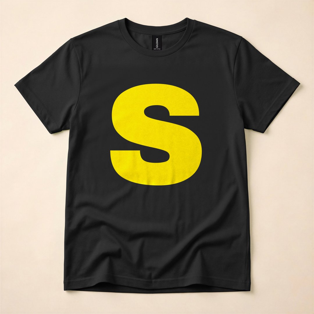 Blue Chipmunk Letter S Halloween Costume Matching T-Shirt - photo 3
