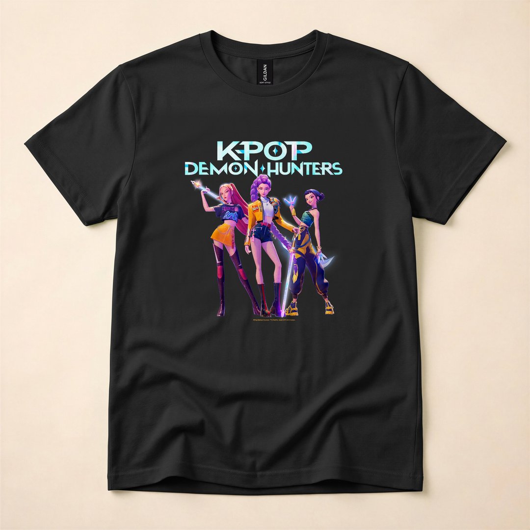 KPop Demon Hunters Huntrix Halloween Group T-Shirt