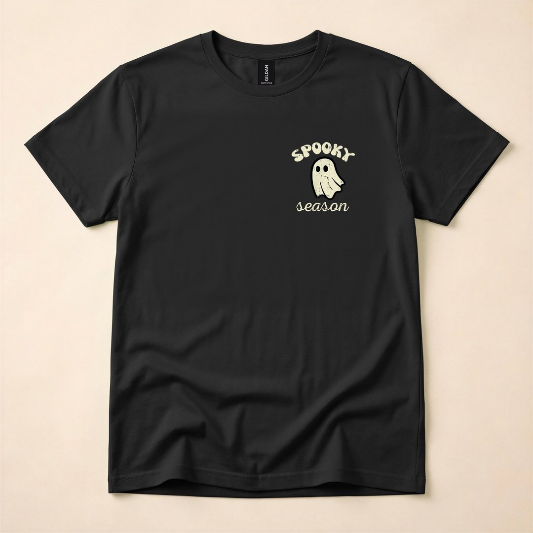 Pocket Ghost Spooky Season Halloween T-Shirt