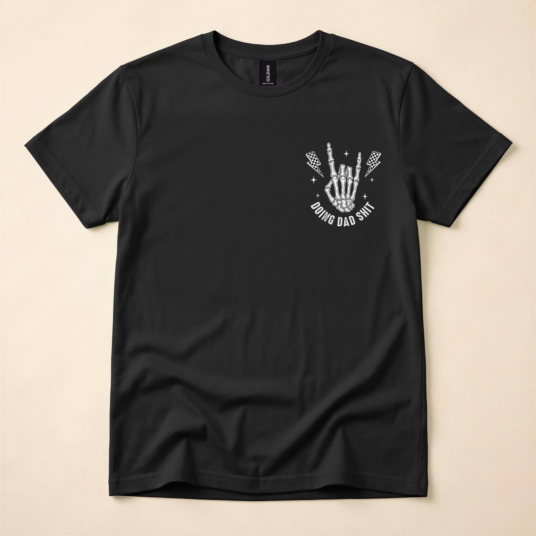 Doing Dad Stuff Funny Skeleton Bootleg Meme T-Shirt