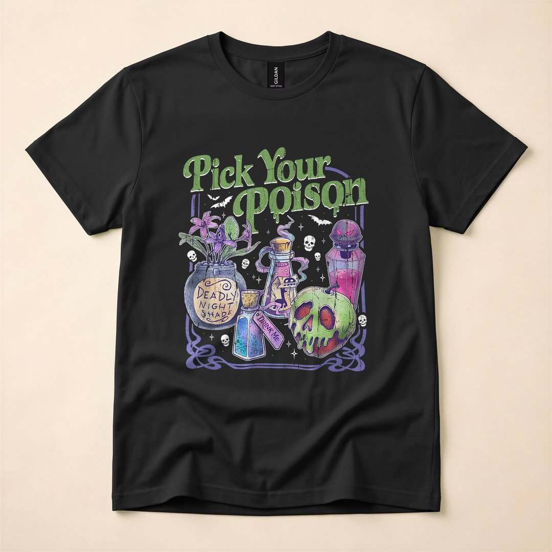 Pick Your Poison Vintage Halloween Princess T-Shirt