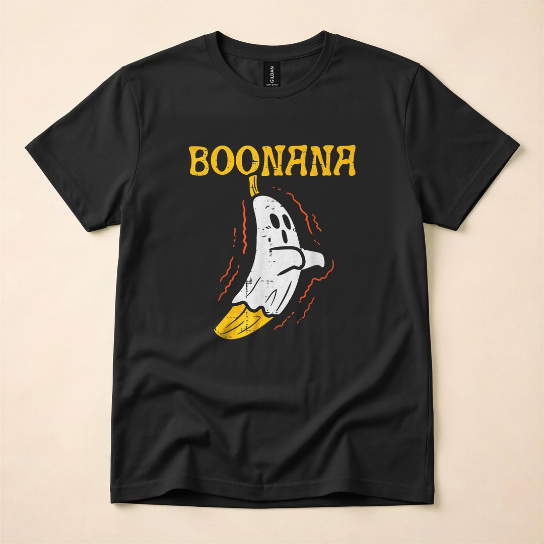 Boonana Cute Ghost Banana Halloween Costume T-Shirt