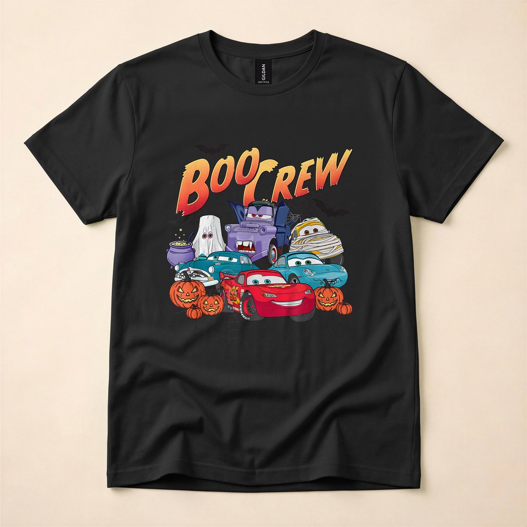 Disney Pixar Cars Boo Crew Monster Costume Halloween T-Shirt - photo 3