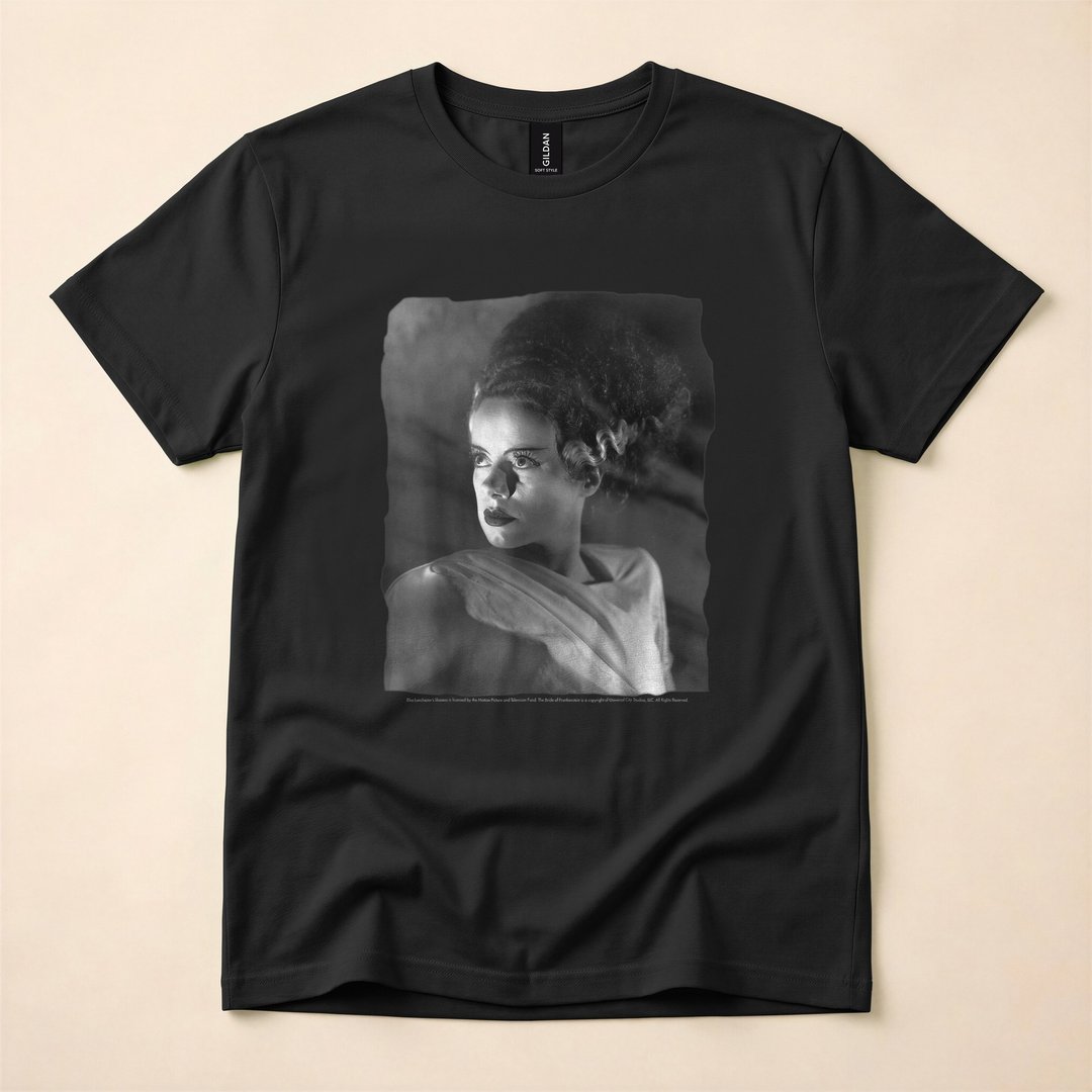 Bride of Frankenstein Classic Portrait Halloween T-Shirt