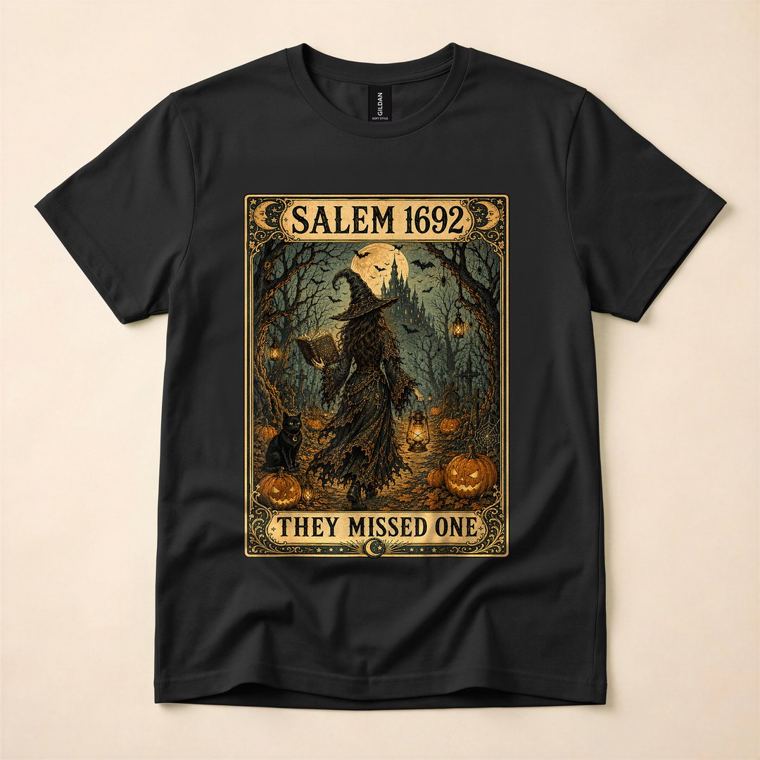 Salem 1692 They Missed One Tarot Card Witch T-Shirt