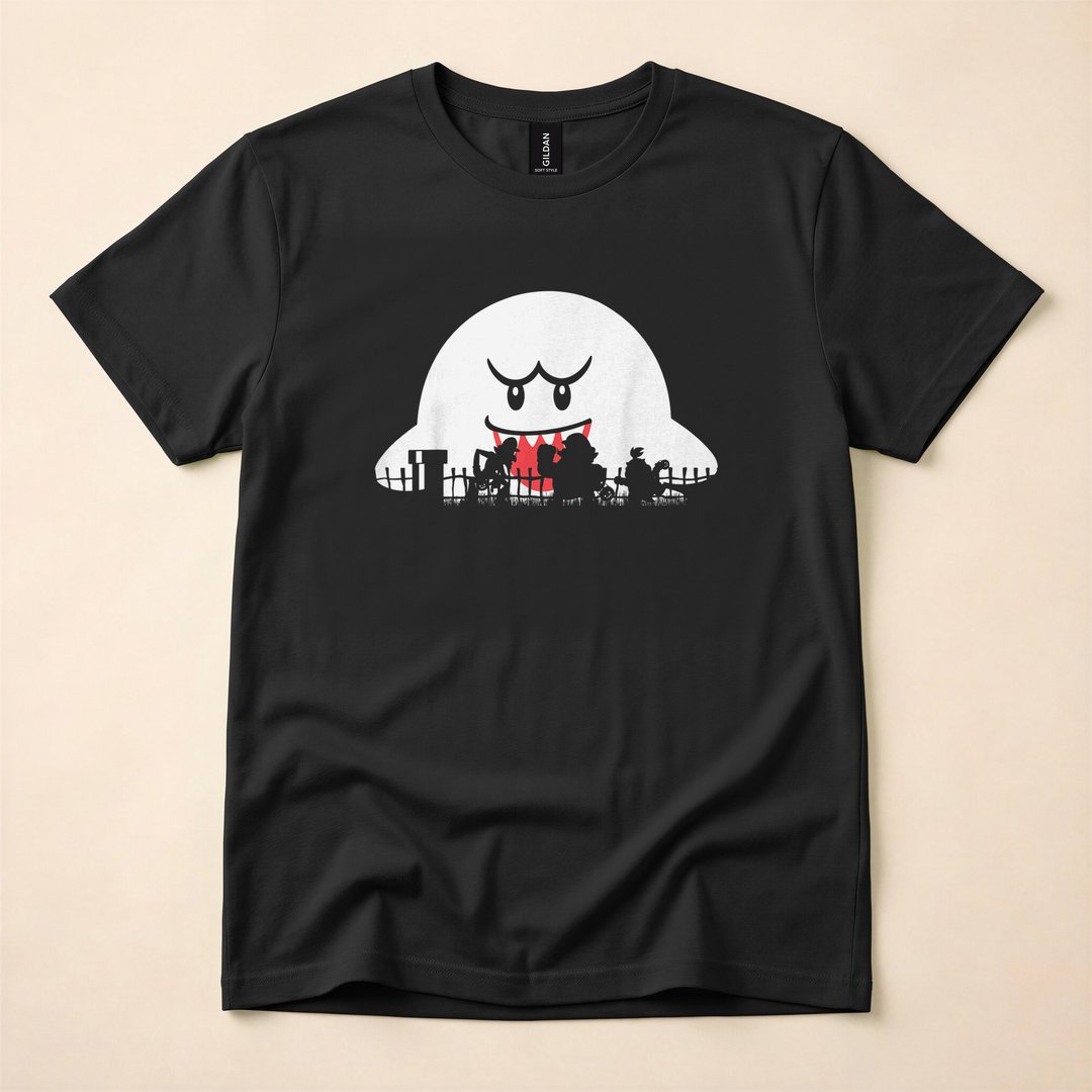 Super Mario Boo Ghost Trick or Treat Halloween T-Shirt