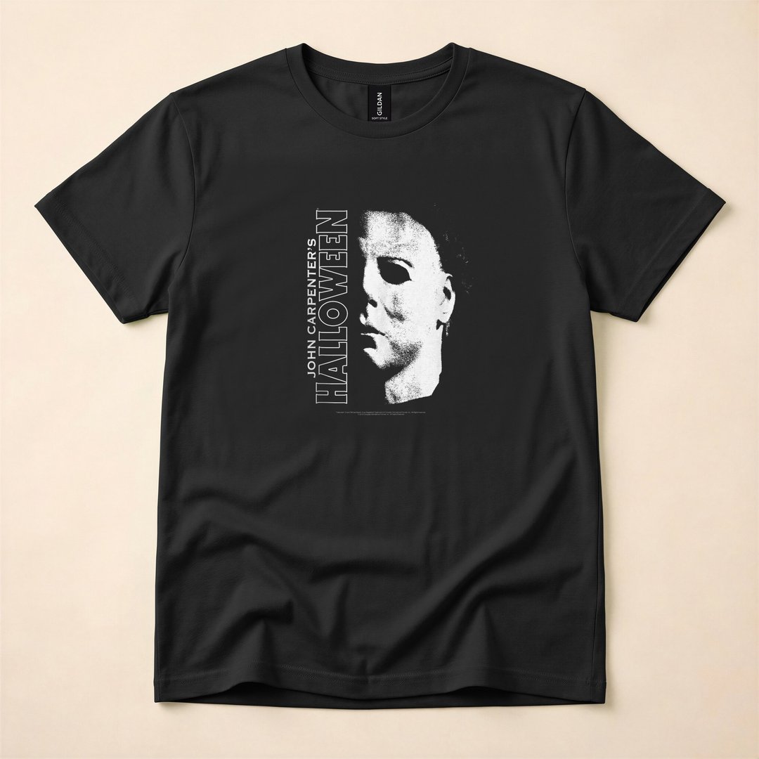 Michael Myers Large Face Halloween Horror T-Shirt